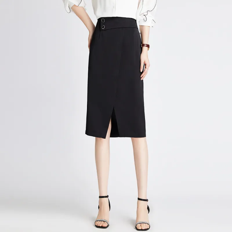 Romon Casual Short Skirts Women's Black-2