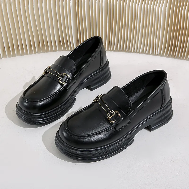 Tonlion Loafers Women's Black/Bright Black/Beige-1