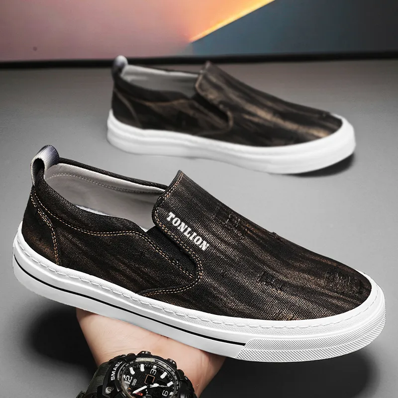 Tonlion Slip Resistant, Abrasion Resistant, Breathable, Lightweight Low Top Skateboard Shoes Men's-2