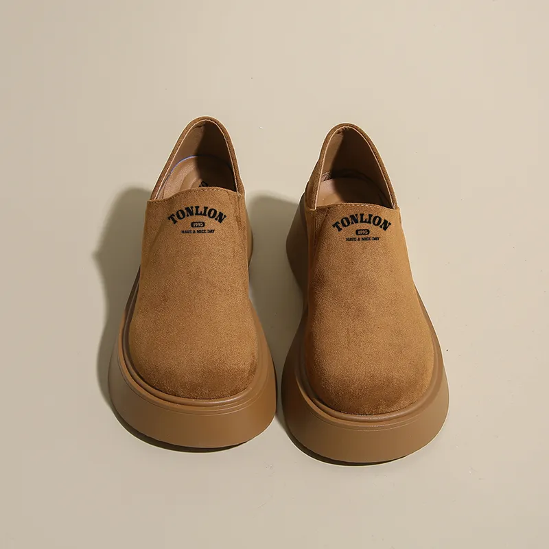 Tonlion Casual Single Shoes Women's Yellow-2