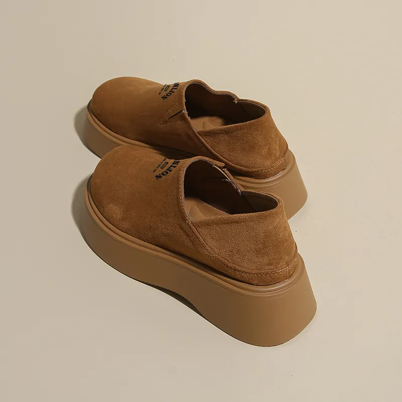 Tonlion Casual Single Shoes Women's Yellow-3