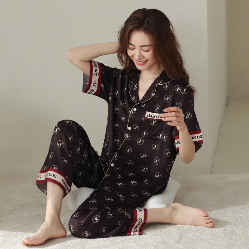 MADALLO Pajama Set Women's Elegant Black-4