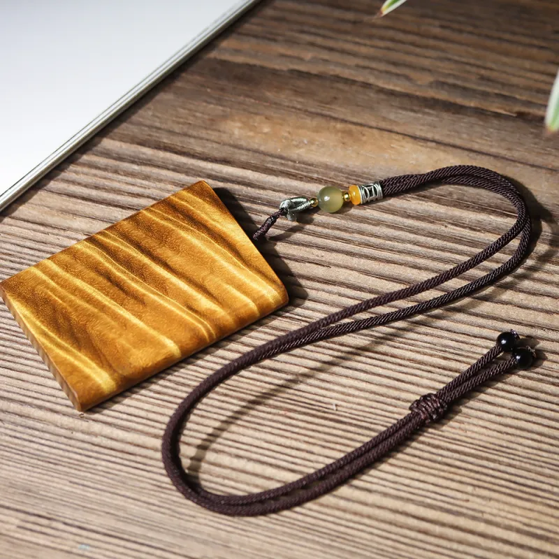 Immortality Phoebe Zhennan Wooden Pendant Unisex-4