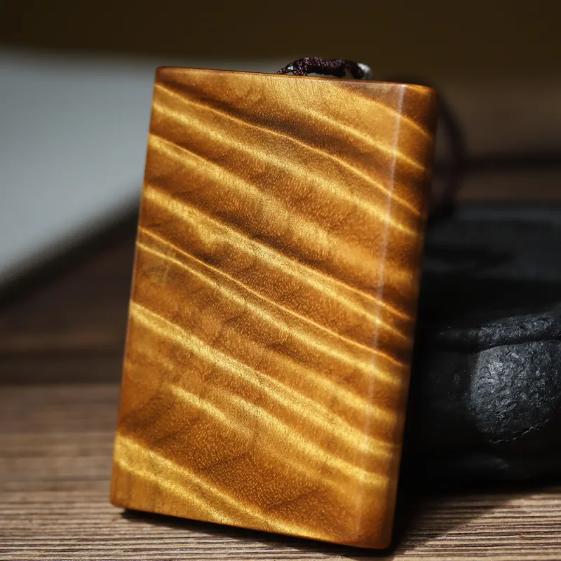 Immortality Phoebe Zhennan Wooden Pendant Unisex-2