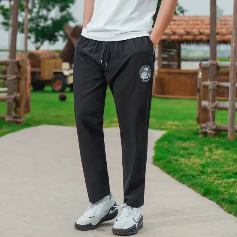 BKCXZICE Casual Pants Men's Black-2