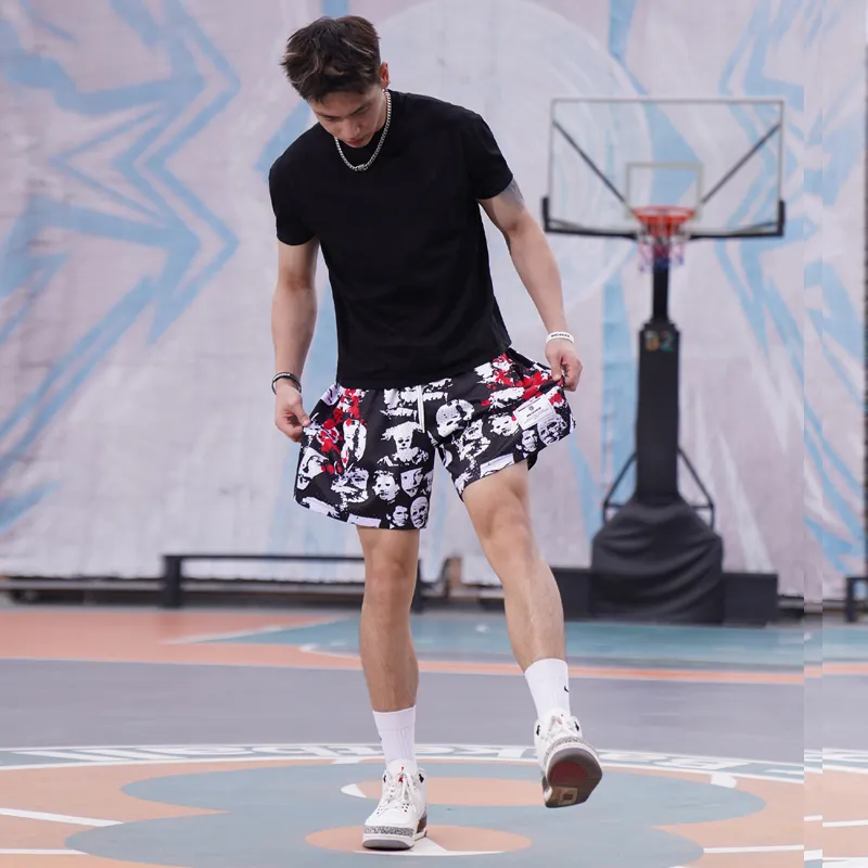 BKCXZICE Basketball Shorts Unisex Black-9