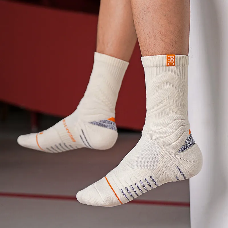 BKCXZICE Player Knee High Basketball Socks Unisex 3 Pack 4 Colors To Choose From-5
