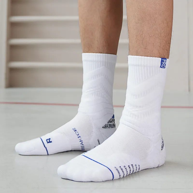 BKCXZICE Player Knee High Basketball Socks Unisex 3 Pack 4 Colors To Choose From-3