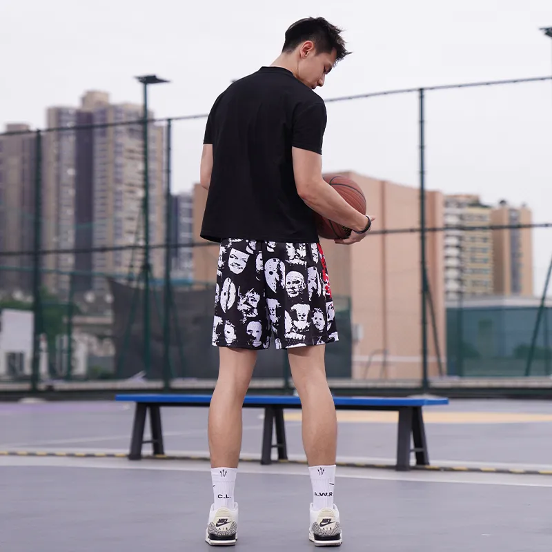 BKCXZICE Basketball Shorts Unisex Black-10