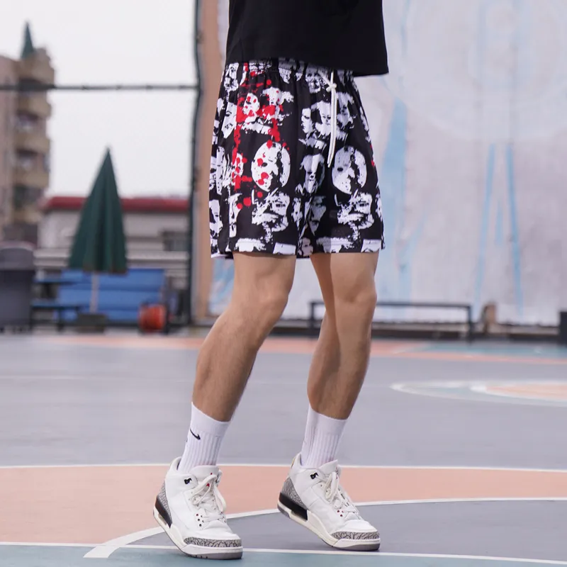 BKCXZICE Basketball Shorts Unisex Black-4