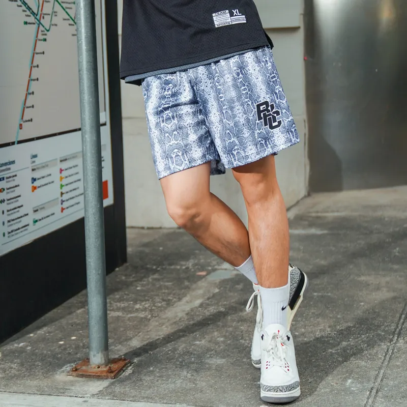 BKCXZICE Sports Shorts Men Blue Gray-2
