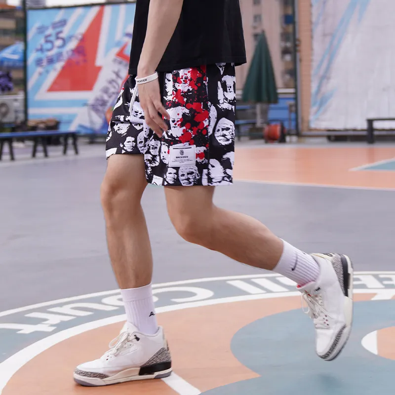 BKCXZICE Basketball Shorts Unisex Black-3