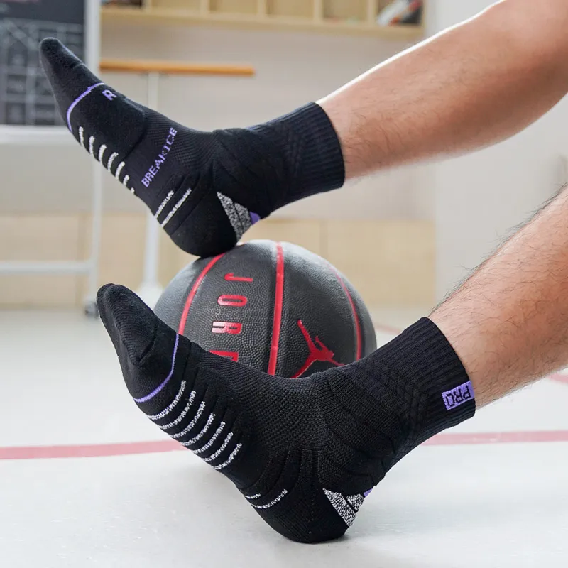 BKCXZICE Basketball Socks Unisex 3 Pack-3