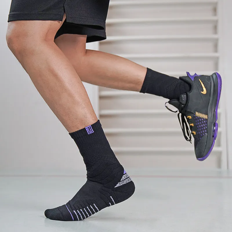BKCXZICE Player Knee High Basketball Socks Unisex 3 Pack 4 Colors To Choose From-1