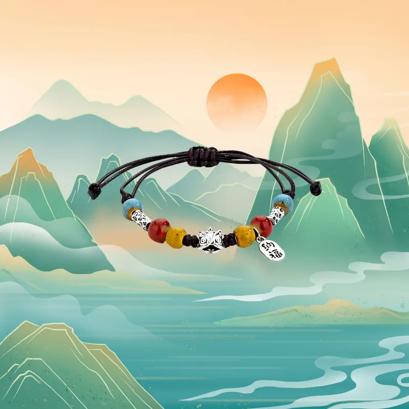 CANDY PLANET Colored Glaze Bracelets Unisex-1
