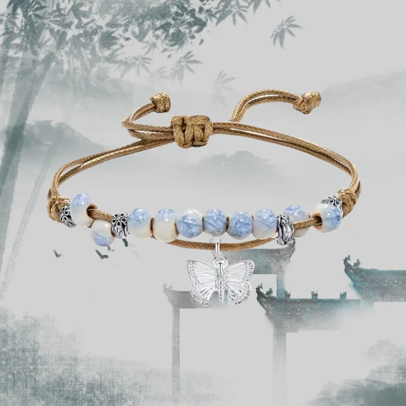 CANDY PLANET Colored Glaze Jade Bracelets Unisex-1