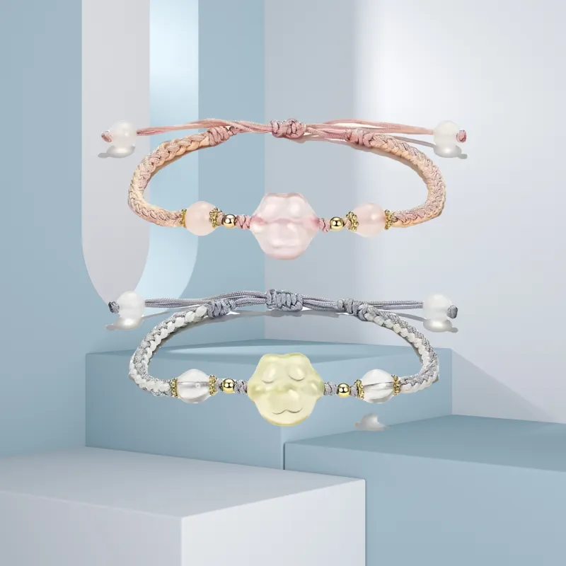 CANDY PLANET Colored Glaze Bracelets Unisex-5