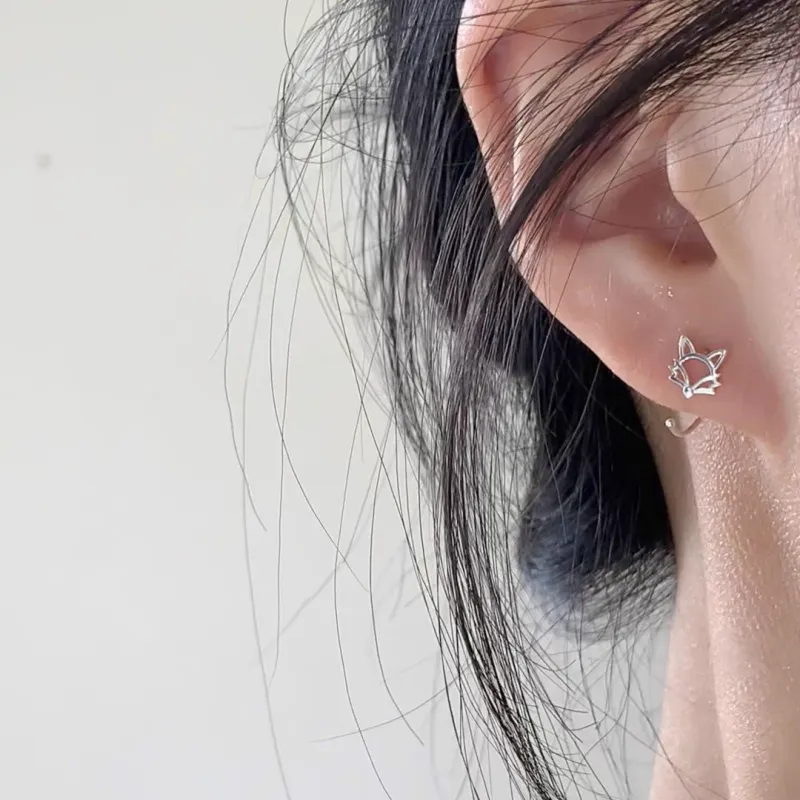 CANDY PLANET Alloy Stud Earrings Unisex-5