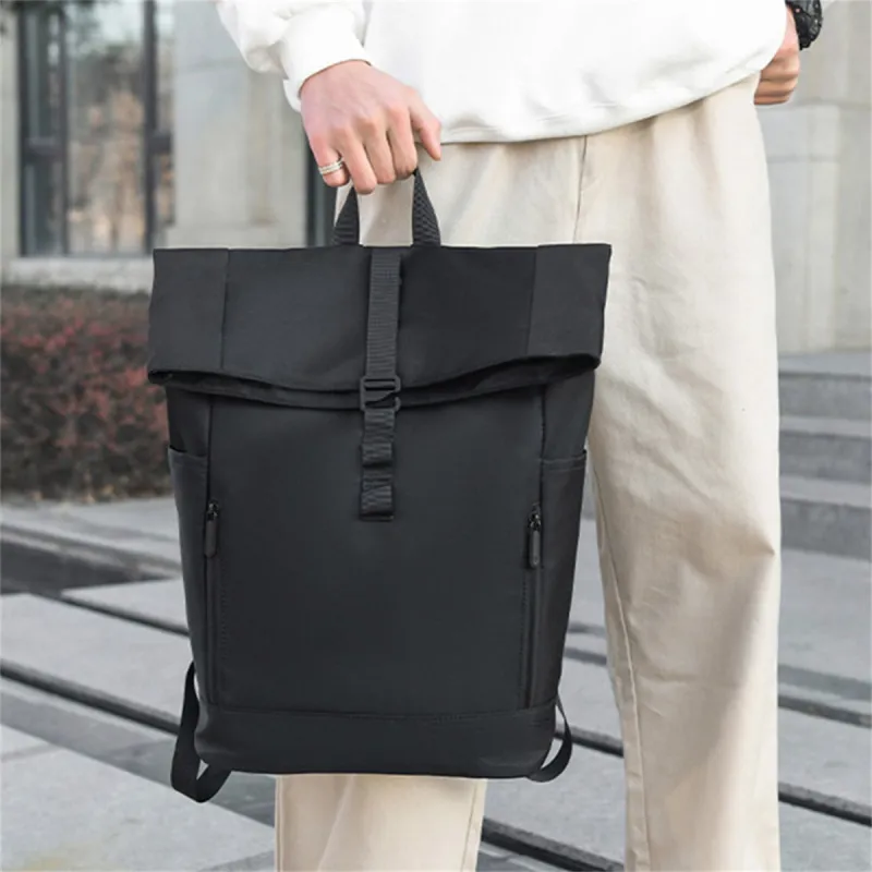 FOXER Fabric Backpack Regular Men's Black-3