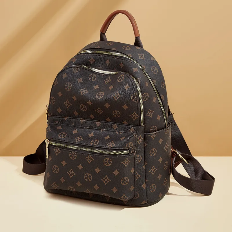 FOXER Synthetic Leather Backpack Medium Size Women's Multicolor-10