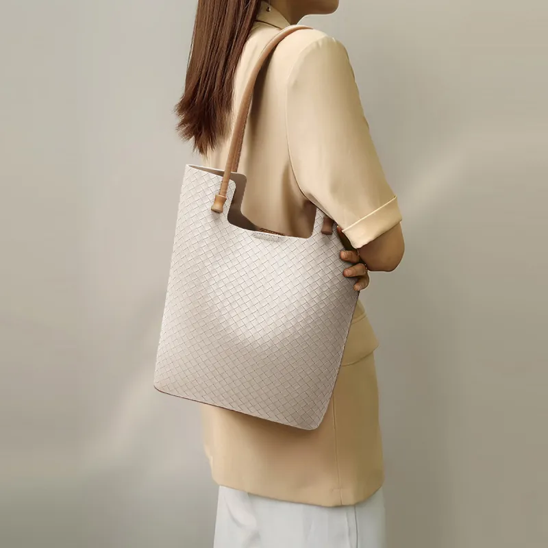 FOXER Synthetic Leather Tote Bag, Shopping Bag, Shoulder Bag Women's Khaki-16