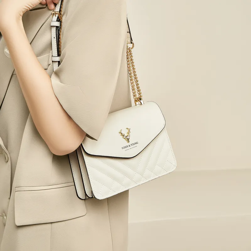FOXER Shoulder Bags Apricot-3