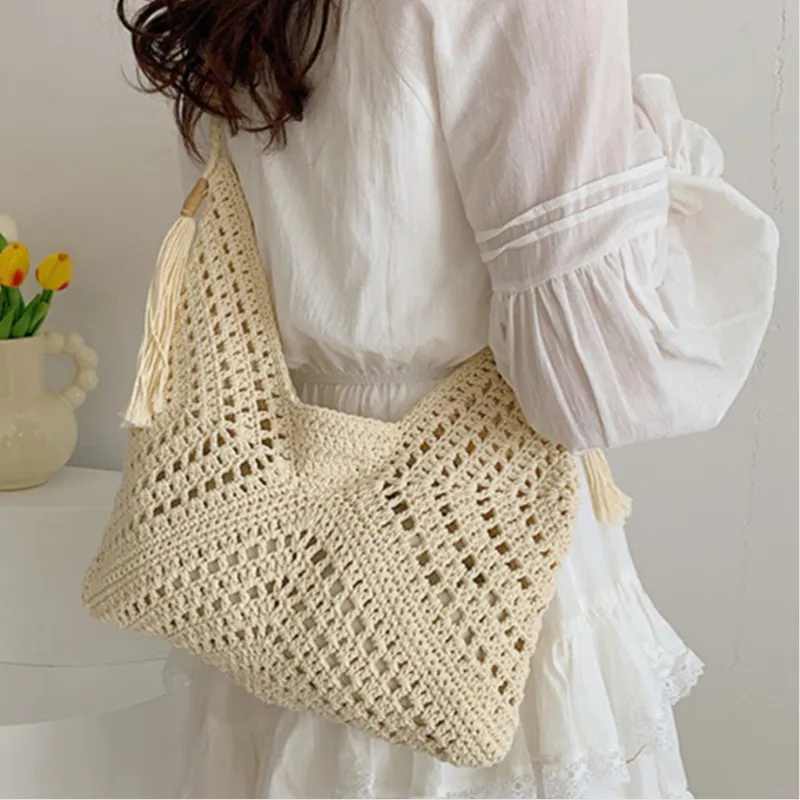 FOXER Knitted Fabric Shoulder Bag Women's Multicolor-1