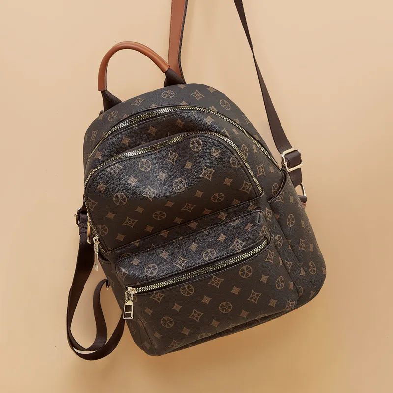 FOXER Synthetic Leather Backpack Medium Size Women's Multicolor-12