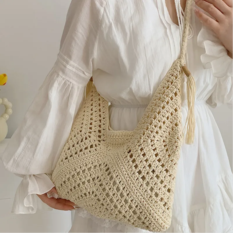 FOXER Knitted Fabric Shoulder Bag Women's Multicolor-2