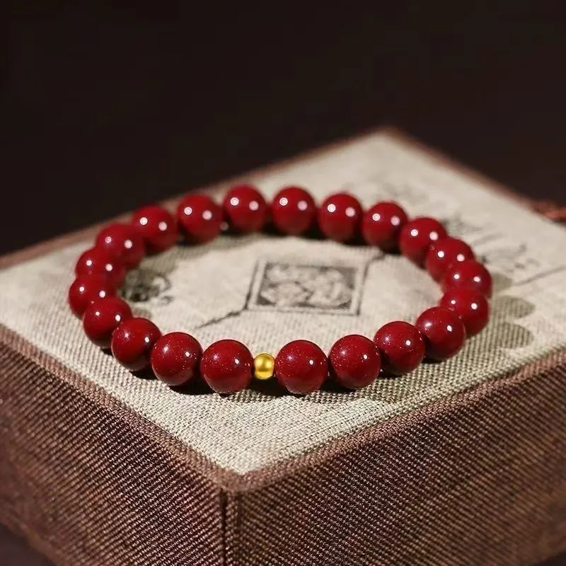 Bubble Scallops Reconstructed Cinnabar Bracelets Unisex-4