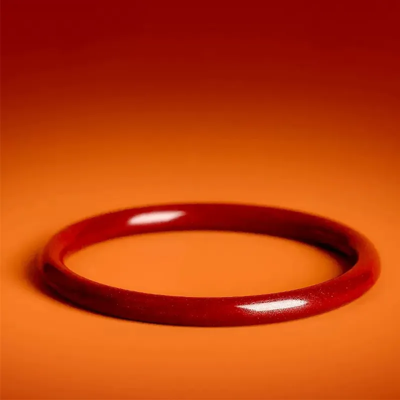 Bubble Scallops Reconstructed Cinnabar Bangles Unisex-4