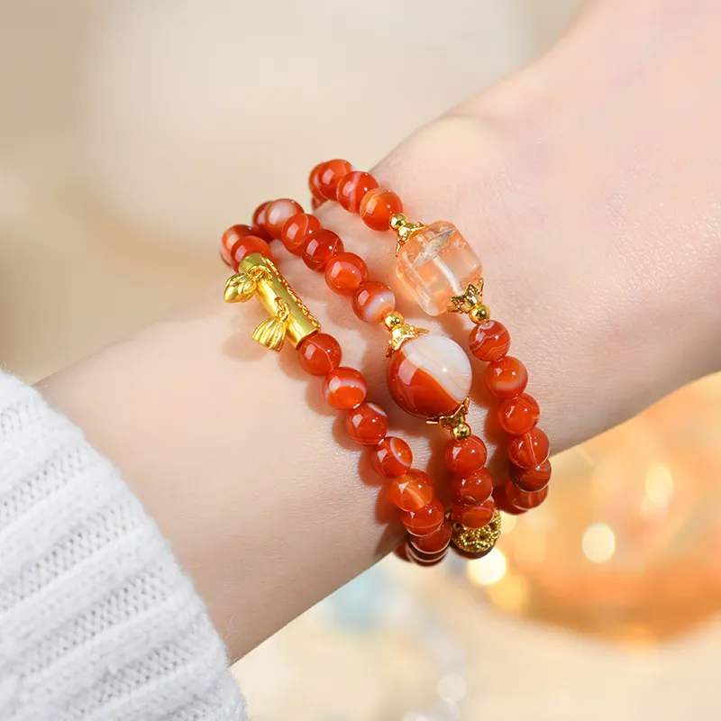 Bubble Scallops Agate Bracelets Unisex-3