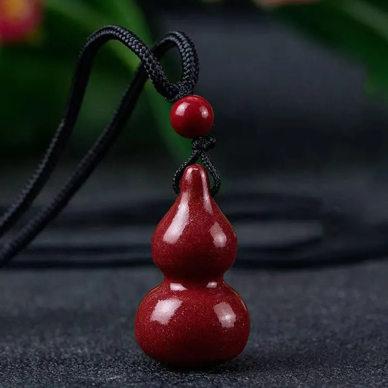 Bubble Scallops Reconstructed Cinnabar Necklaces Unisex-5