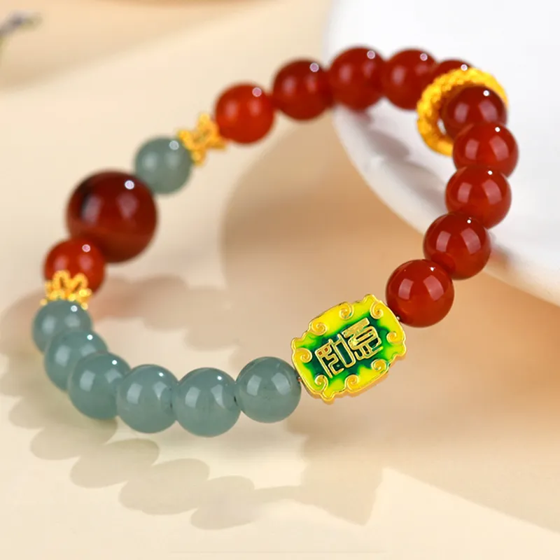 Bubble Scallops Agate Bracelets Unisex-1