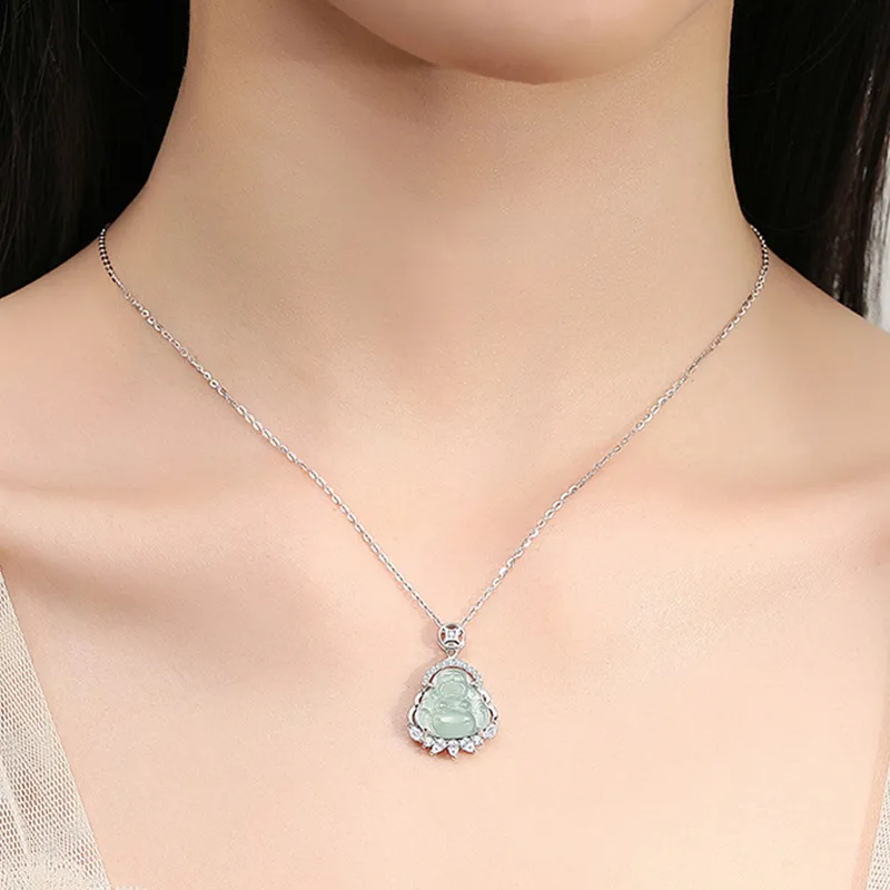 Bubble Scallops Ice Glutinous Jadeite Necklaces Women's-5