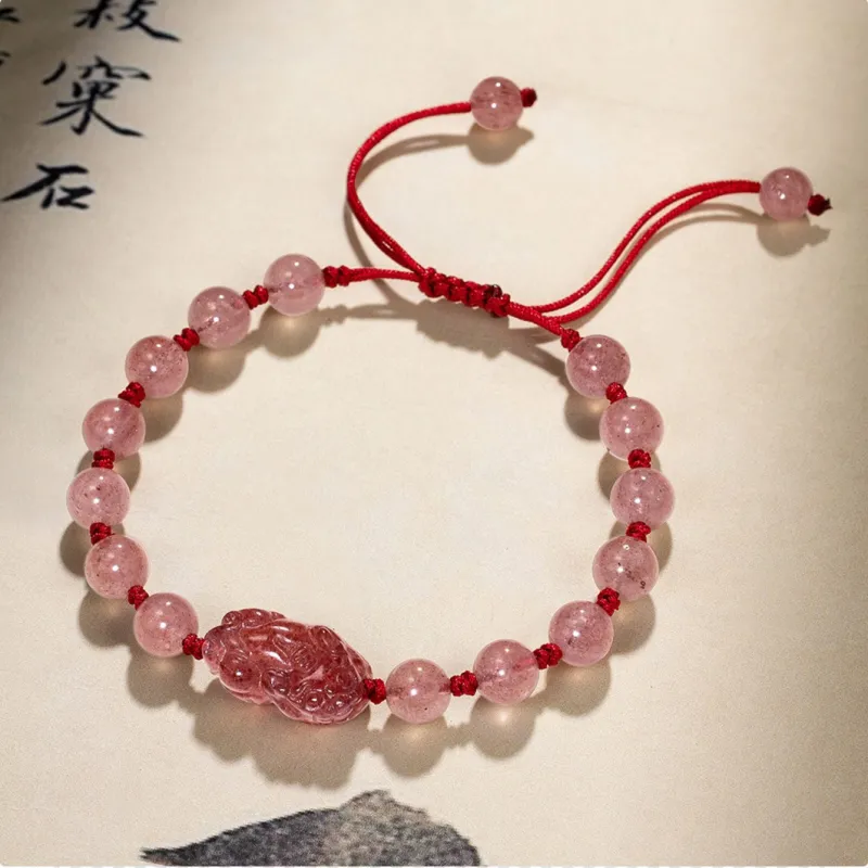 Bubble Scallops Obsidian Jade Bracelets Unisex-4