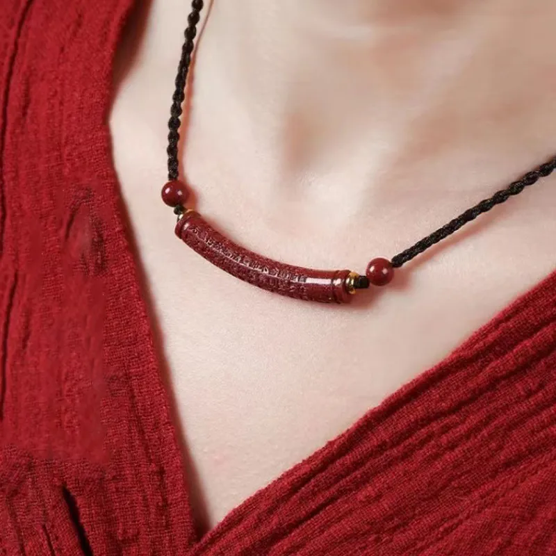 Bubble Scallops Cinnabar Necklaces Unisex-2