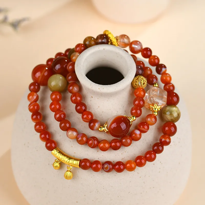 Bubble Scallops Agate Bracelets Unisex-1