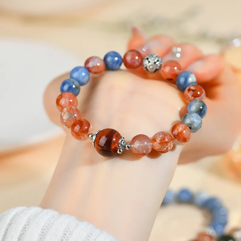 Bubble Scallops Crystal Jade Bracelets Unisex-7