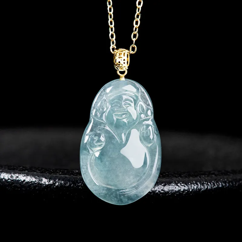 Bubble Scallops Glutinous Jade Jadeite Necklaces Unisex-1