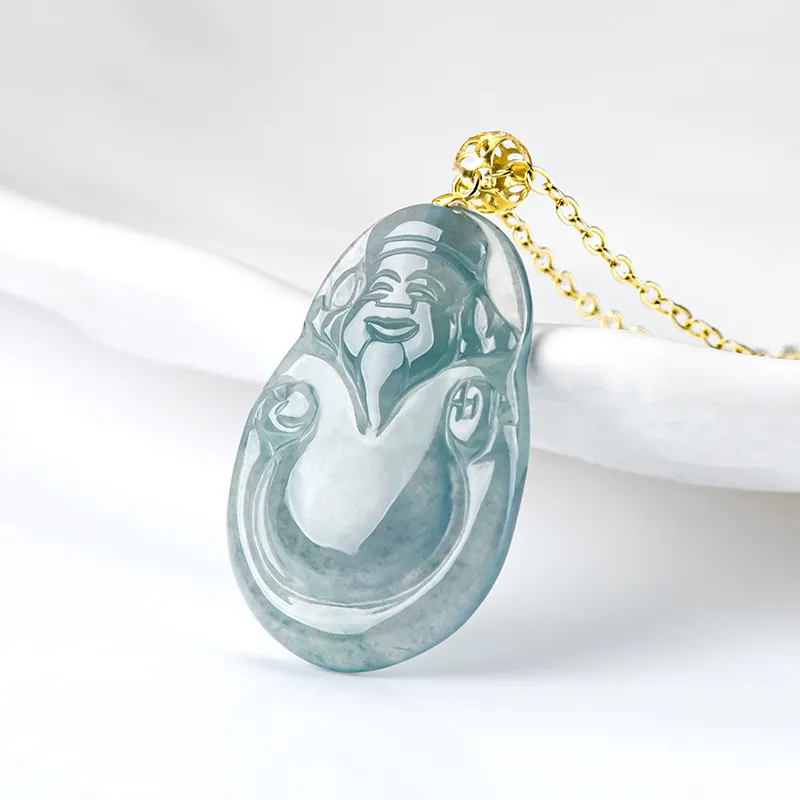Bubble Scallops Glutinous Jade Jadeite Necklaces Unisex-2