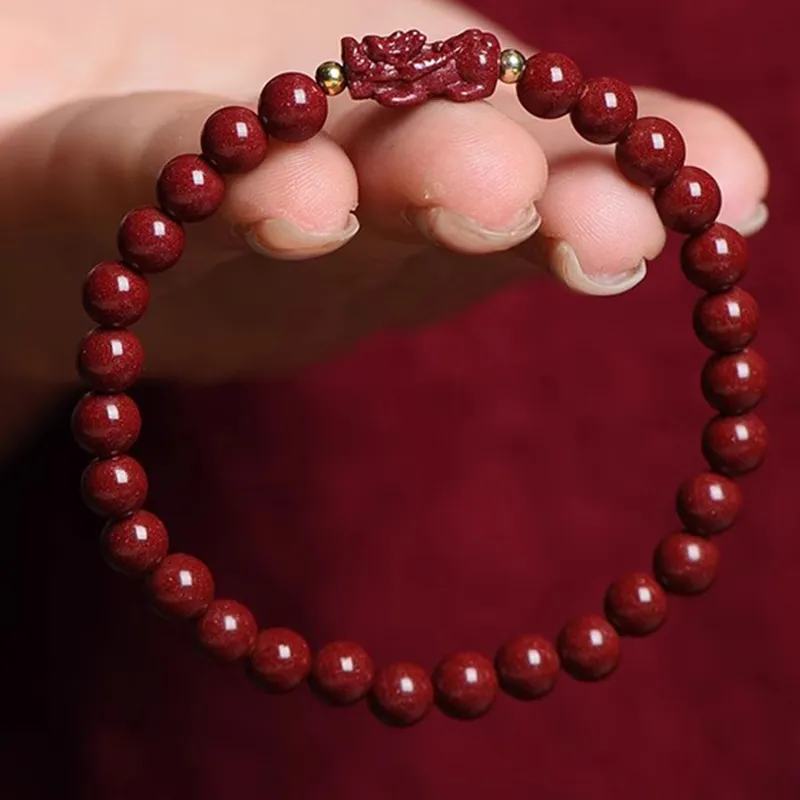 Bubble Scallops Reconstructed Cinnabar Bracelets Unisex-4