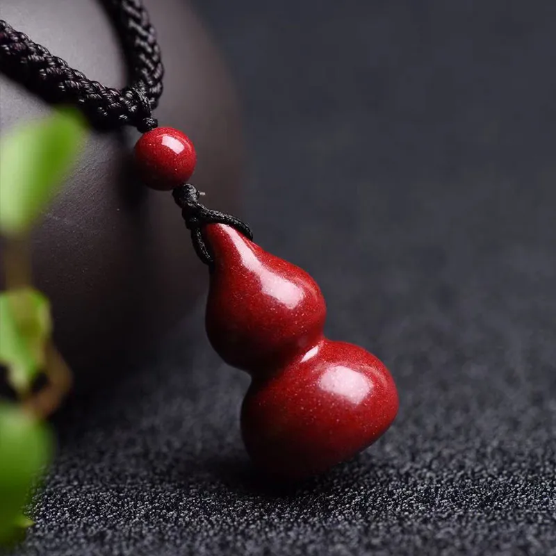Bubble Scallops Reconstructed Cinnabar Necklaces Unisex-4