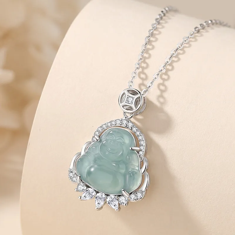 Bubble Scallops Ice Glutinous Jadeite Necklaces Women's-3