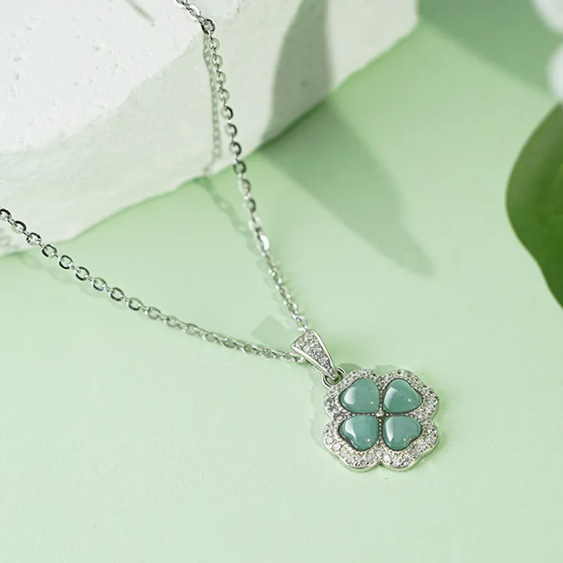 Bubble Scallops Glutinous Jade Jadeite Necklaces Women's-4