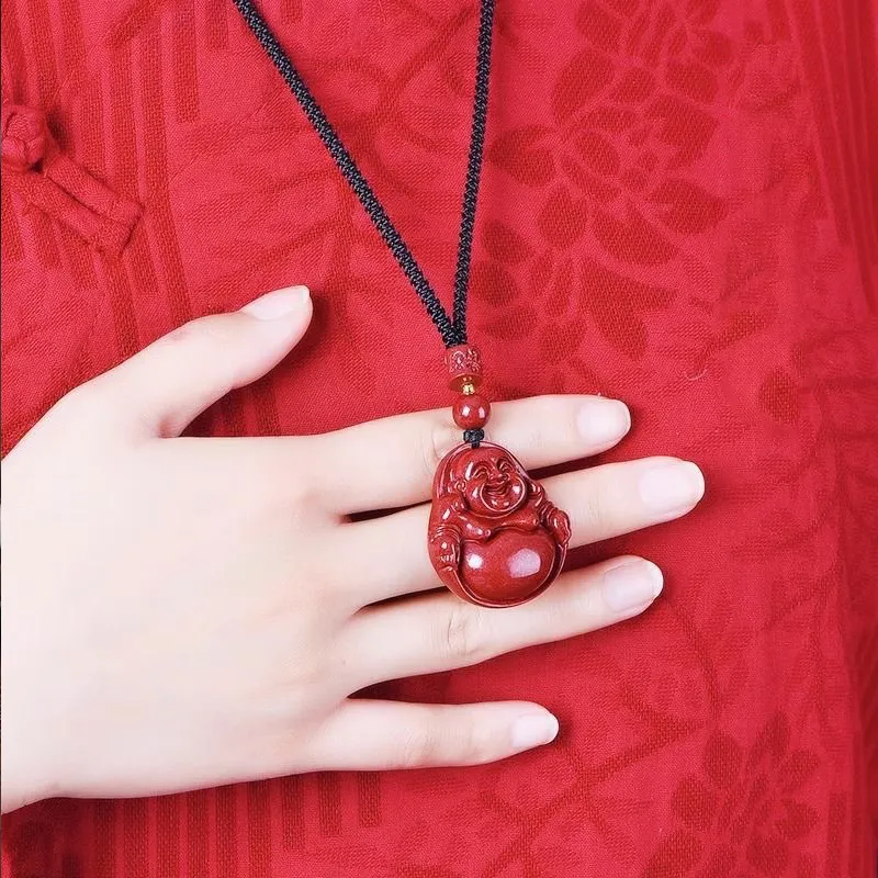 Bubble Scallops Cinnabar Necklaces Unisex-4