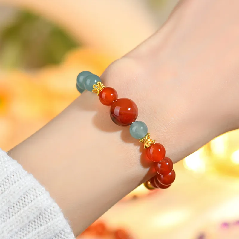 Bubble Scallops Agate Bracelets Unisex-4