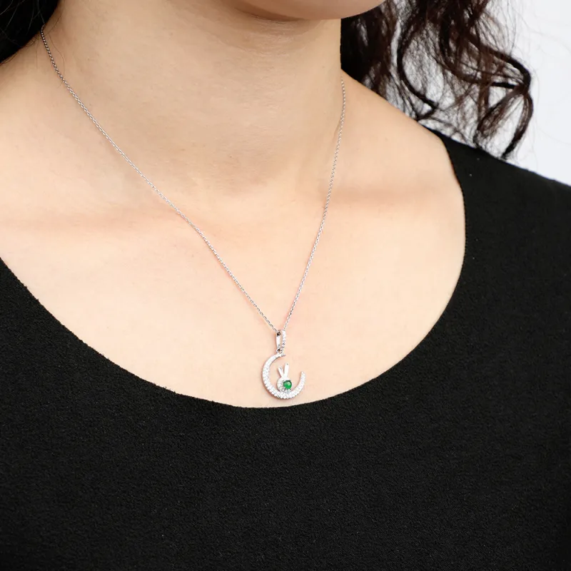 Bubble Scallops Ice Type Jadeite Pendants Women's-3