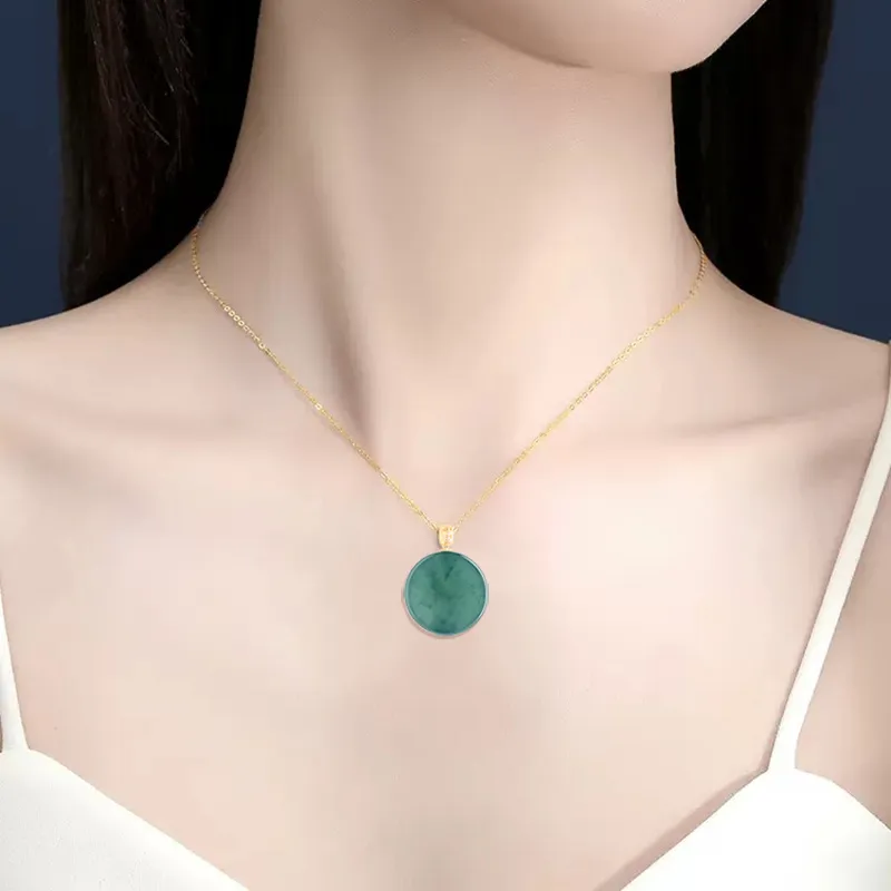 Bubble Scallops Ice Glutinous Jadeite Necklaces Unisex-3