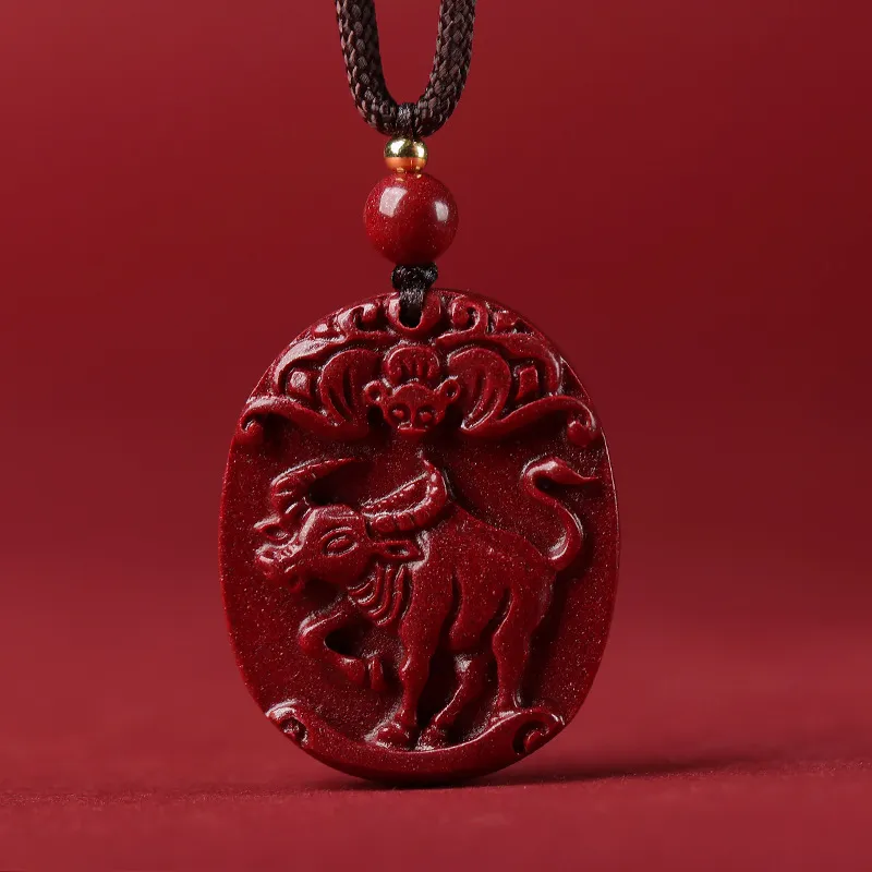 Bubble Scallops Reconstructed Cinnabar Necklaces Unisex-6